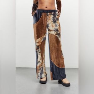 Jaded London Urban Outfitters low rise velvet pant